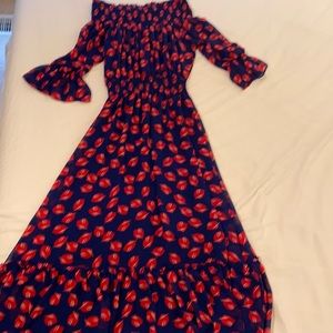 Beautiful off the shoulder Misa Dress.